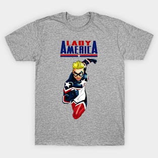 Lady America (No Banner) T-Shirt